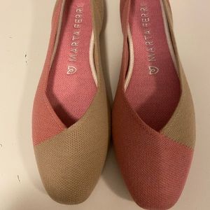 New! Rothy’s Marta Ferri Rose Camel Marta Squares